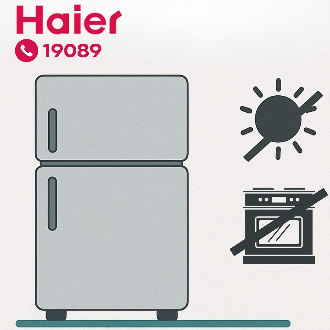 التأكد من استقرار ثلاجة هاير في مكانها