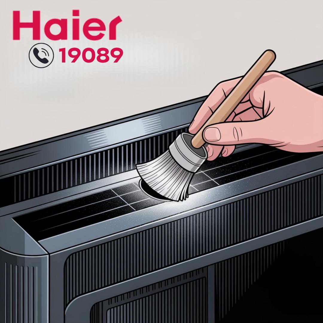 تنظيف الجزء الخلفي الخاص بفتحات التهوية لشاشة هاير تنظيف الجزء الخلفي الخاص بفتحات التهوية لشاشة هاير