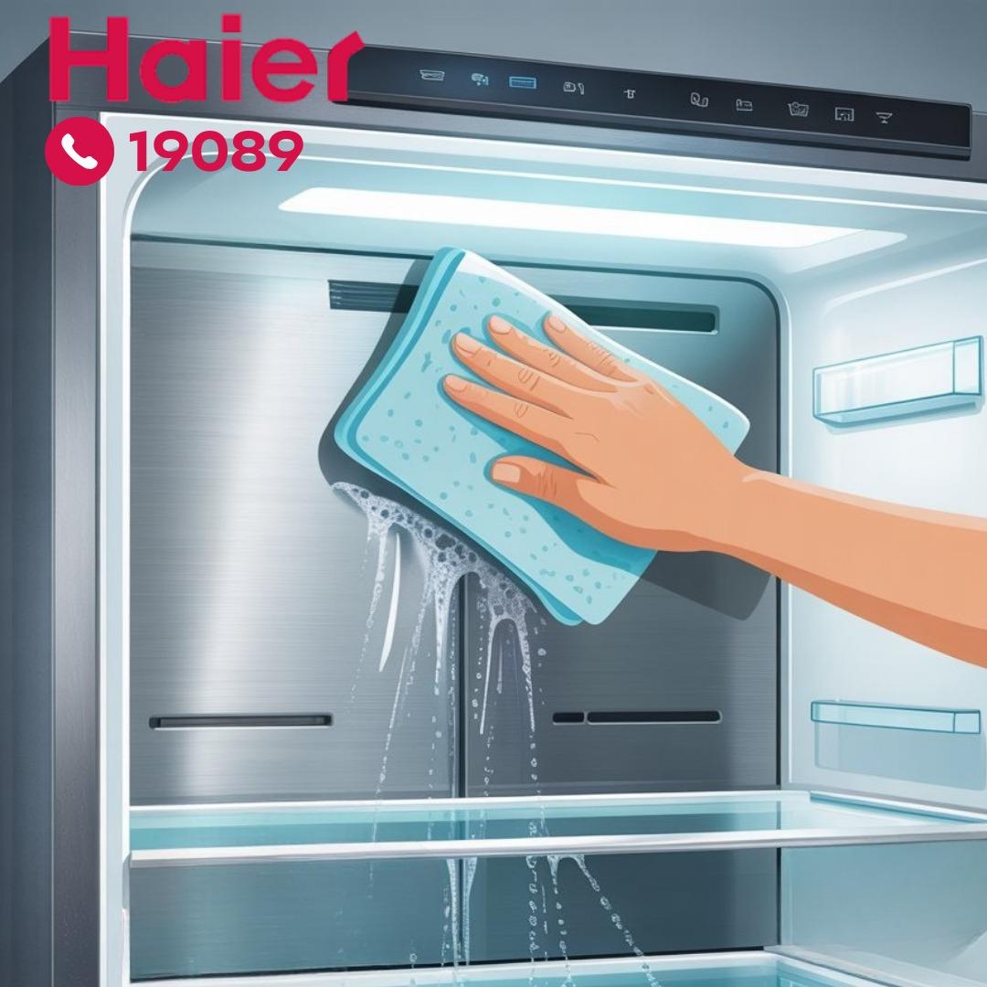 تنظيف ثلاجة هاير من الداخل